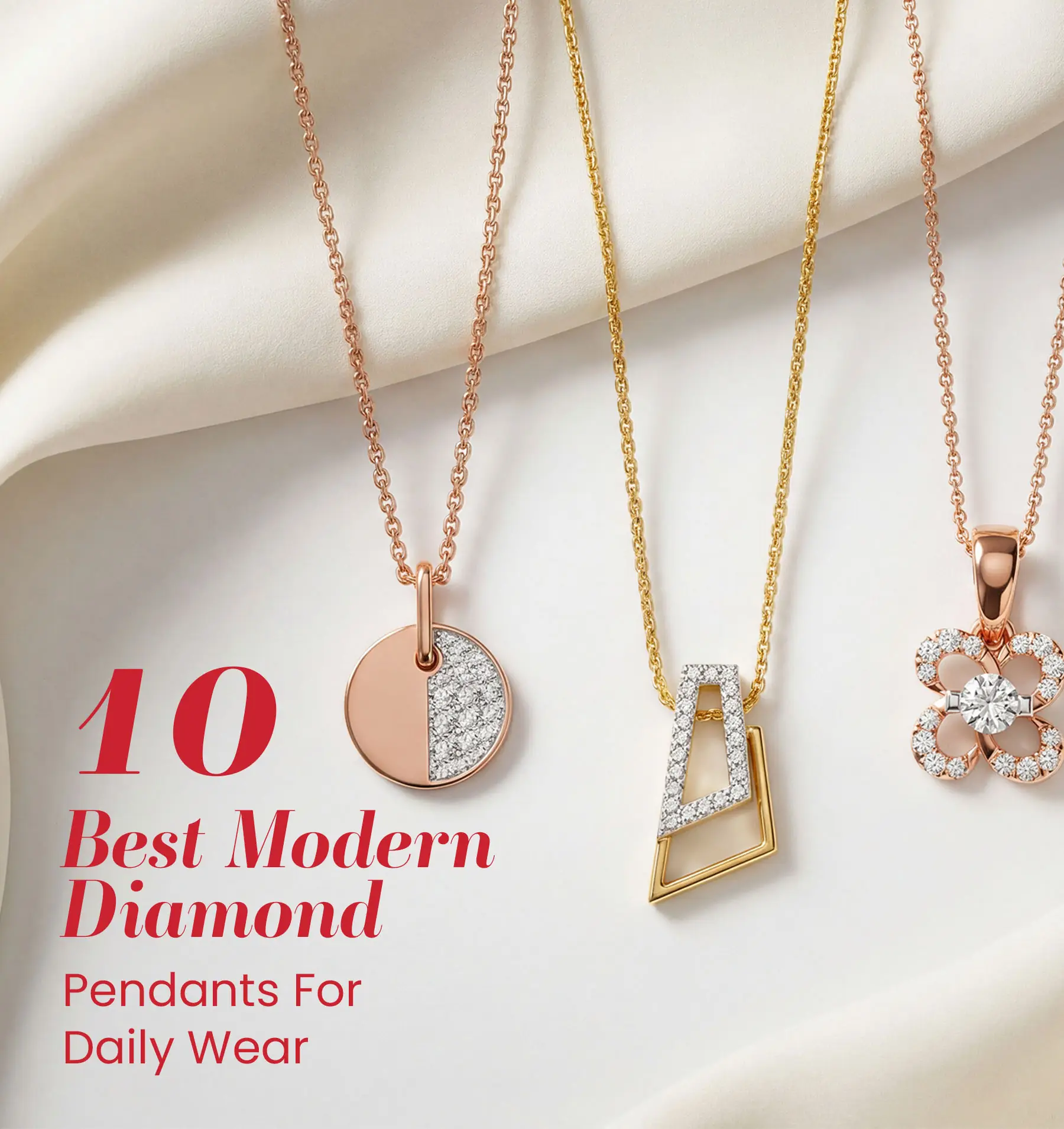 10 TRENDY Diamond Pendants Design For Daily Wear