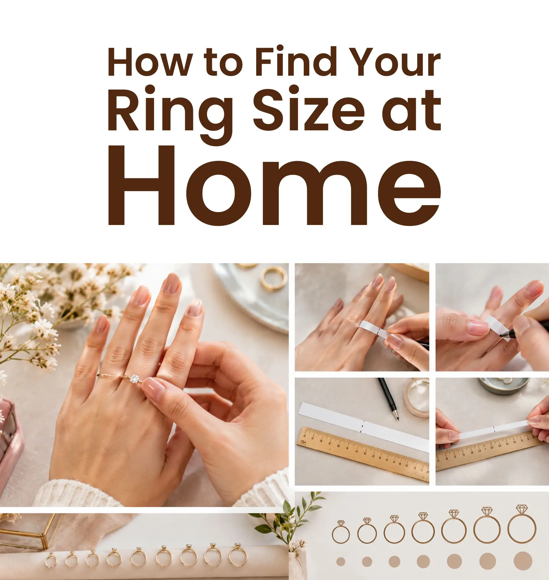 Women’s Ring Size Guide: How to Find Your Ring Size at Home 