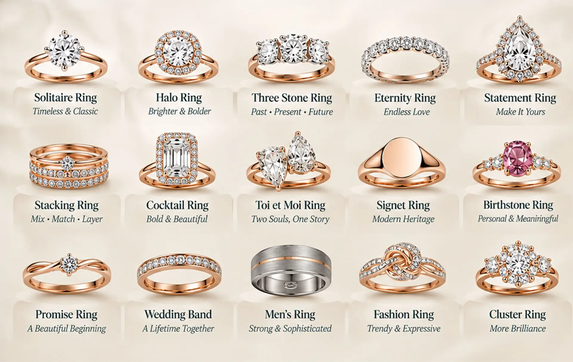 Types of Rings and What to Do if Your Ring Is Too Big  