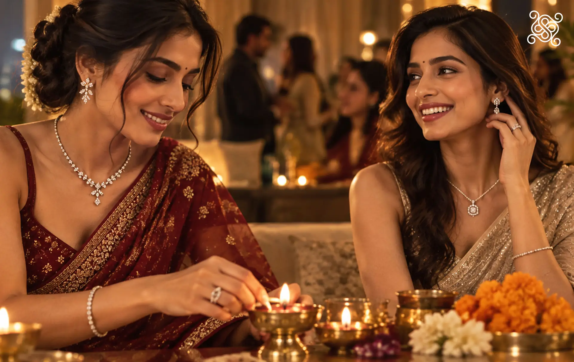 How to Style Gold & Diamond Jewellery for Diwali Parties 