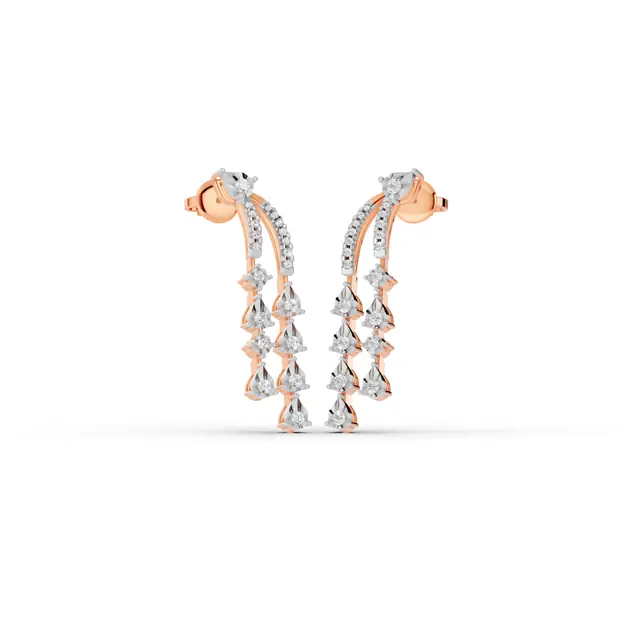 Feathers of Eternity Light Spark Lab-Grown Diamond Bridal Drops Earring