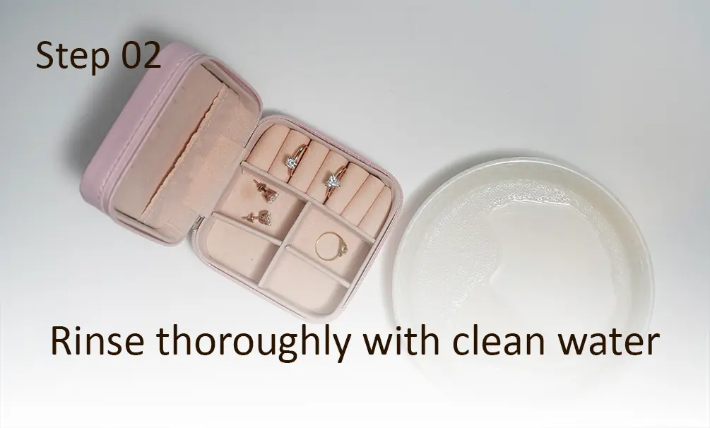 Step 2: Gently scrub using a soft toothbrush