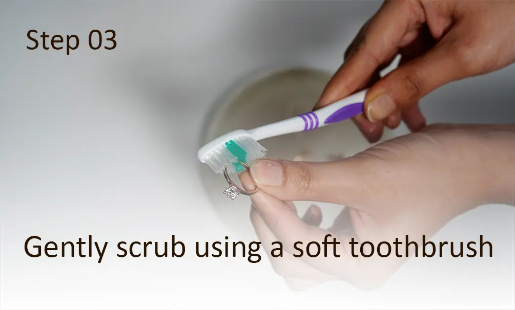 Step 3: Rinse thoroughly with clean water