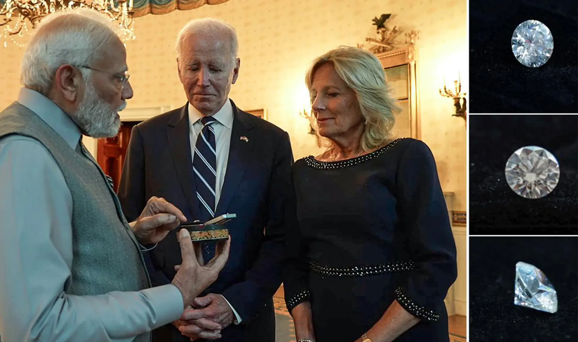 Gifted a lab-grown diamond to U.S. First Lady Jill Biden in 2023, showcasing India's innovation and commitment to sustainable luxury on the global stage.