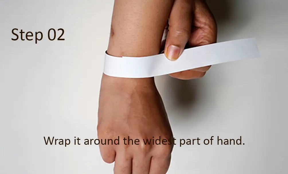 Step 2: Wrap around wrist