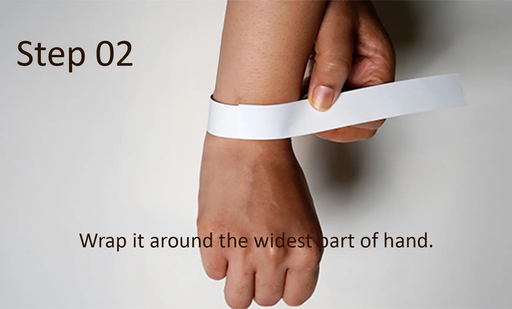 Step 2: Wrap around wrist