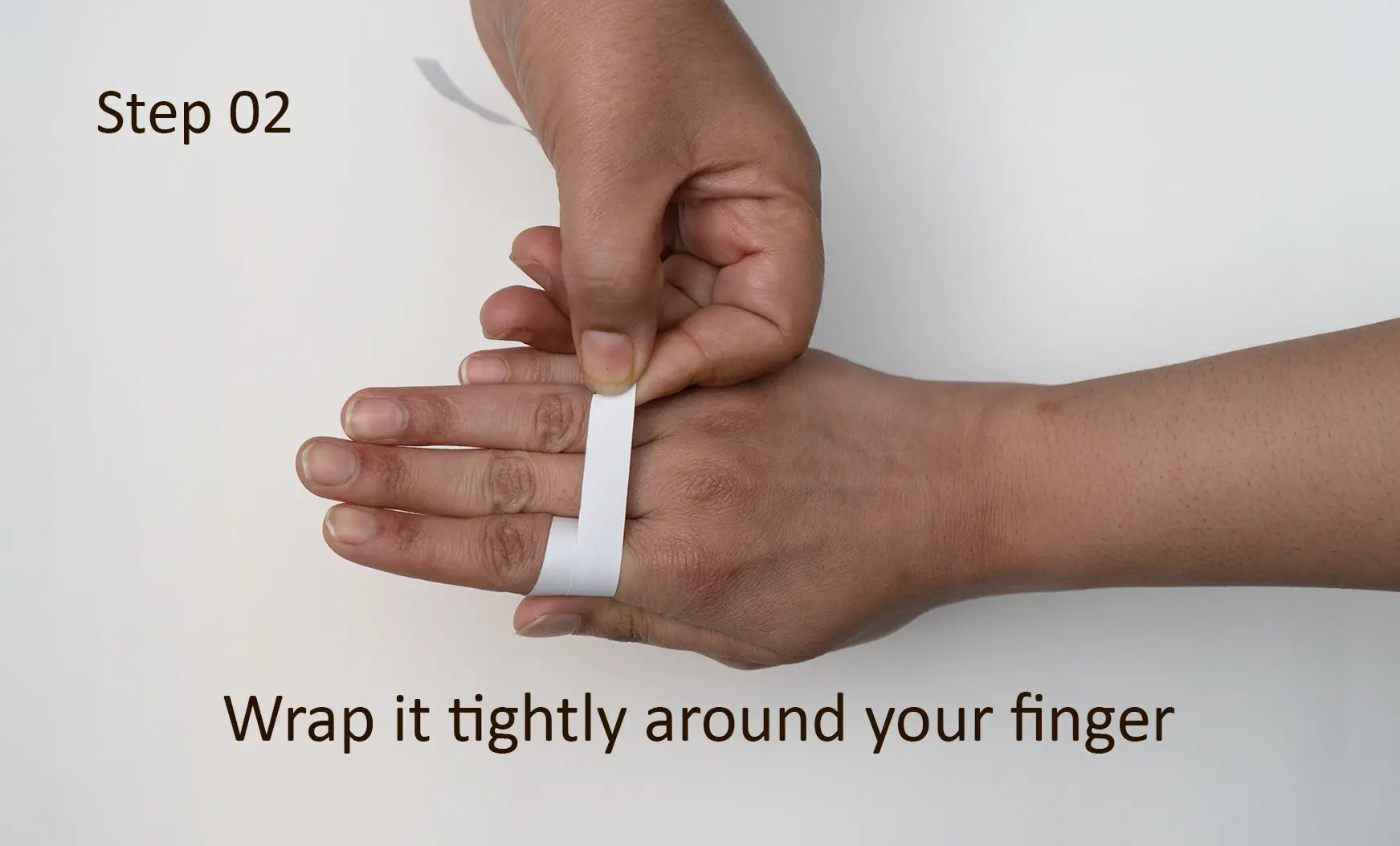 Step 2: Wrap around wrist
